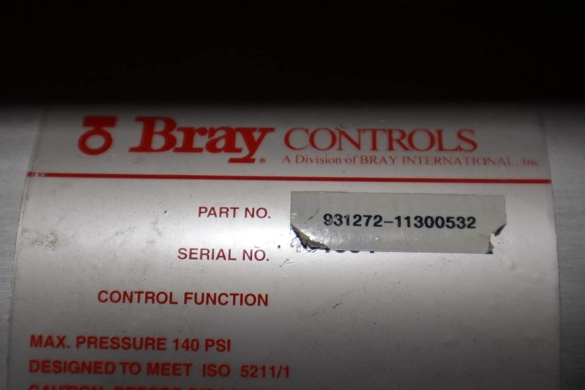 Used Bray 931272-11300532 Pneumatic Actuator w/ Valve -STOCK GF224