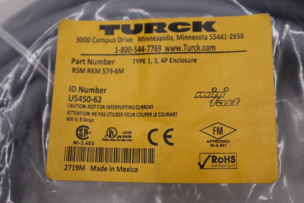 TURCK RSMRKM5796M U545062 STOCK #2190A