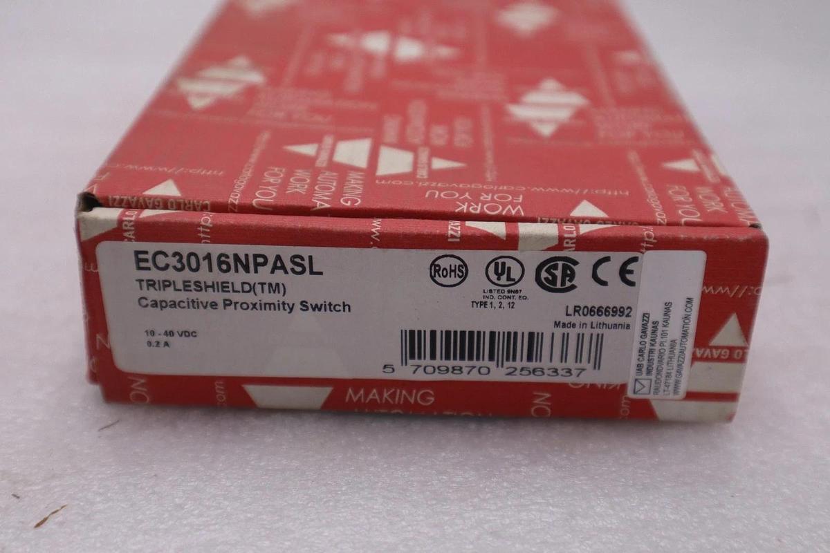 CARLO GAVAZZI EC3016NPASL TRIPLESHIELD CAPACITIVE PROXIMITY SWITCH STK 4022B