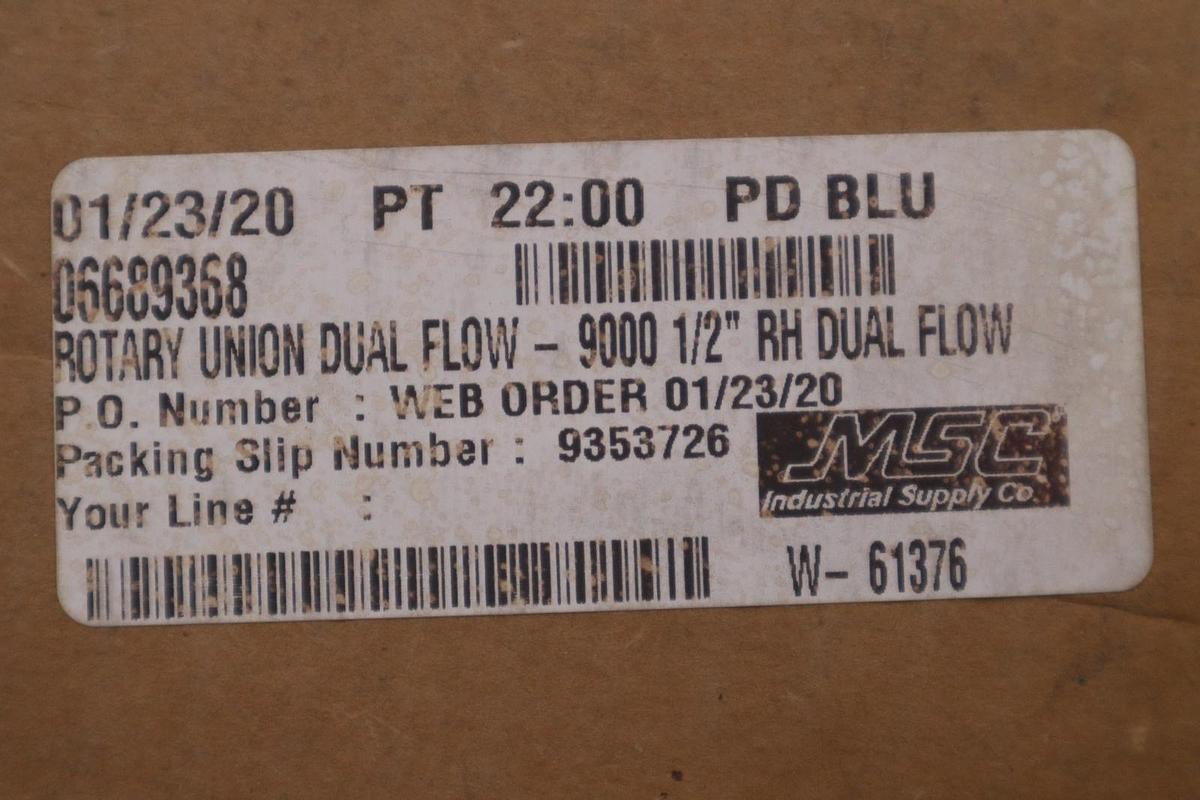 DUFF-NORTON 730398C Rotary Union Carbon Steel - NEW IN BOX - STOCK GF623A
