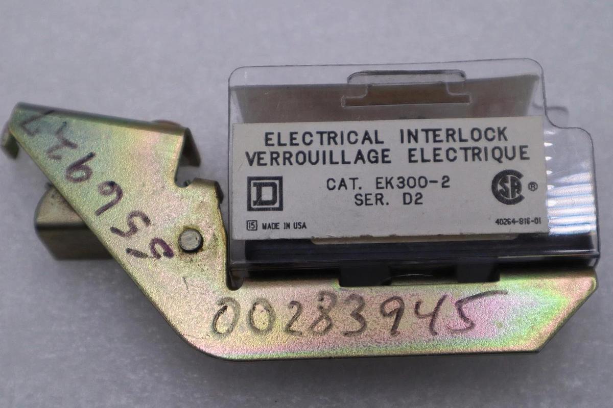 NEW OPEN BOX SQUARE D EK300-2 ELECTRICAL INTERLOCK H1557A