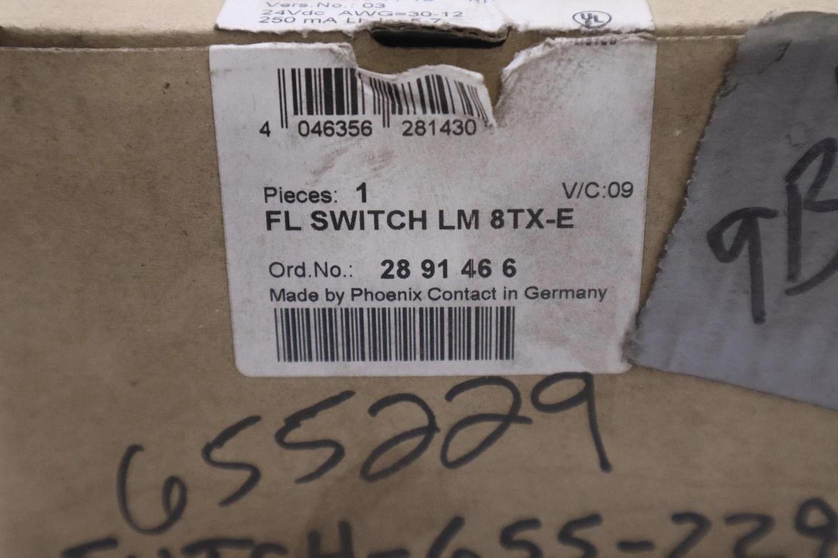 PHOENIX CONTACT FL SWITCH LM 8TX-E ETHERNET SWITCH - STOCK GF282A