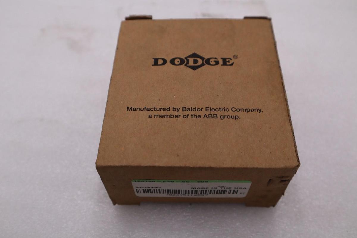 Dodge 124198 F2B-SC-008 1/2" 2-Bolt Flange Mount Bearing STOCK H809A