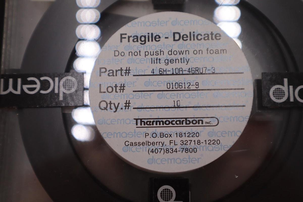 Used THERMOCARBON RESIN BONDED DIAMOND DICING BLADE 4.6H 10A SILICON DISCO #K1786Q2