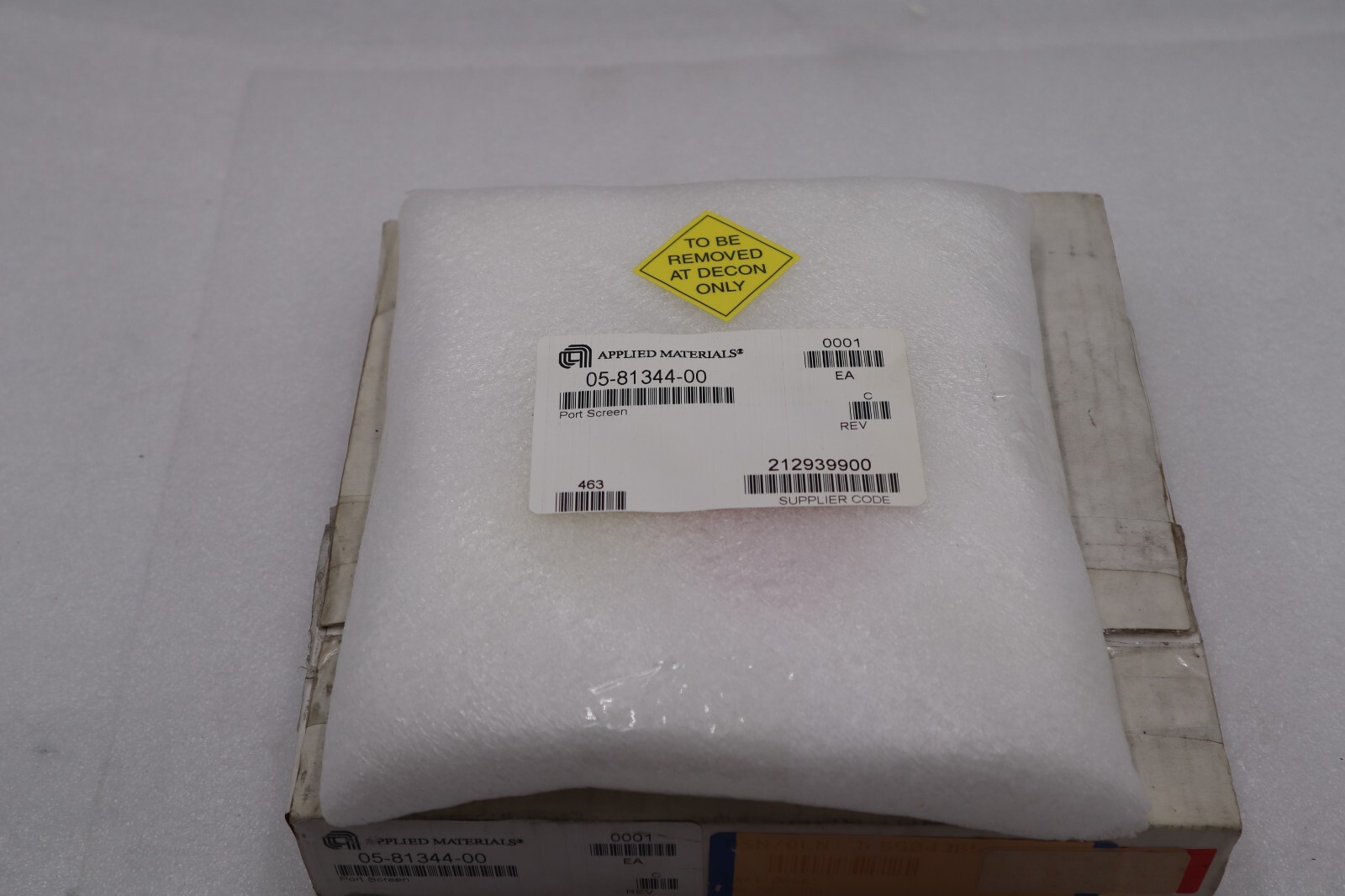 APPLIED MATERIALS (AMAT) 0040-00248 PORT SCREEN NEW STOCK #2890