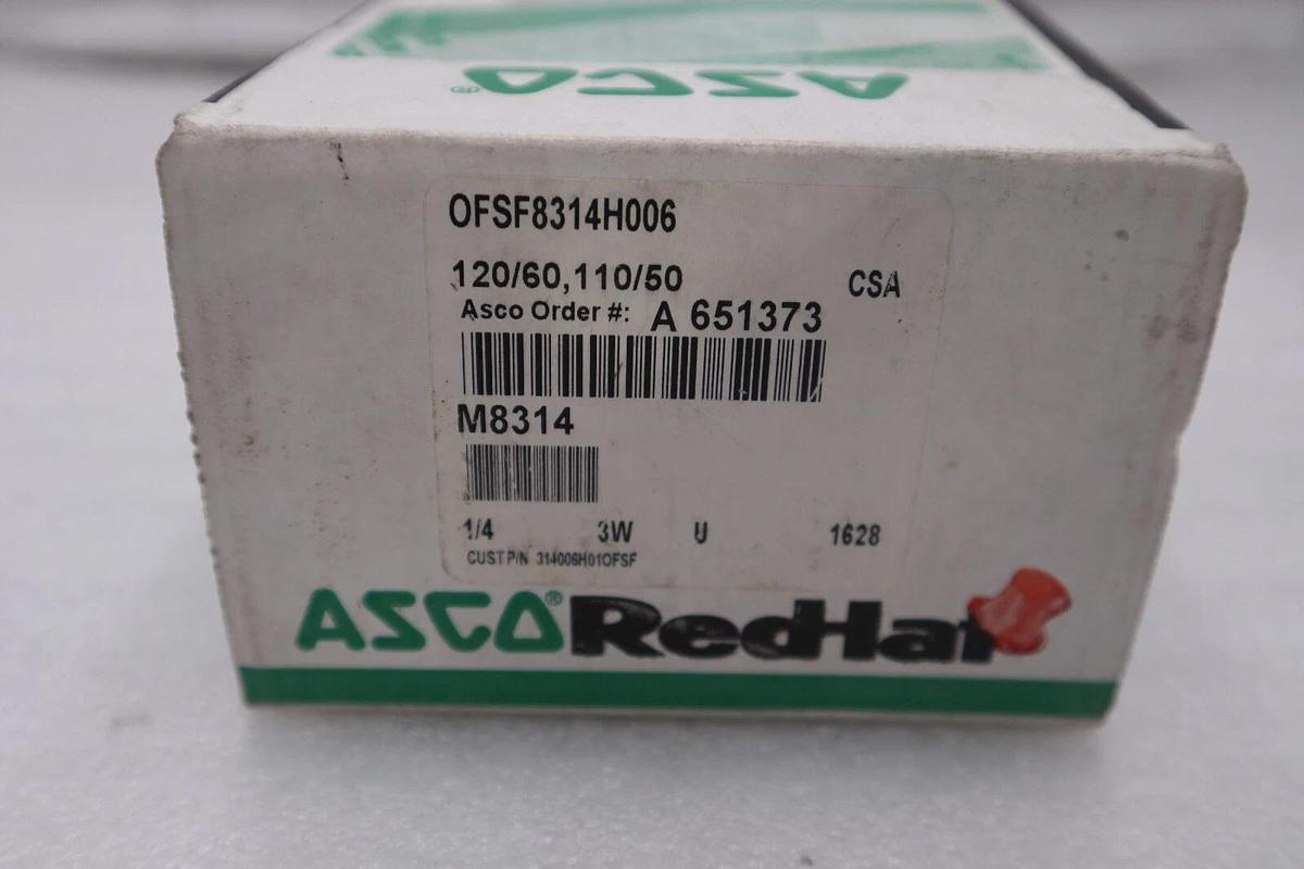 Used Asco OFSF8314H006 Red-hat Ii Solenoid Valve 120v-ac 1/4in NEW WITH BOX #5658A
