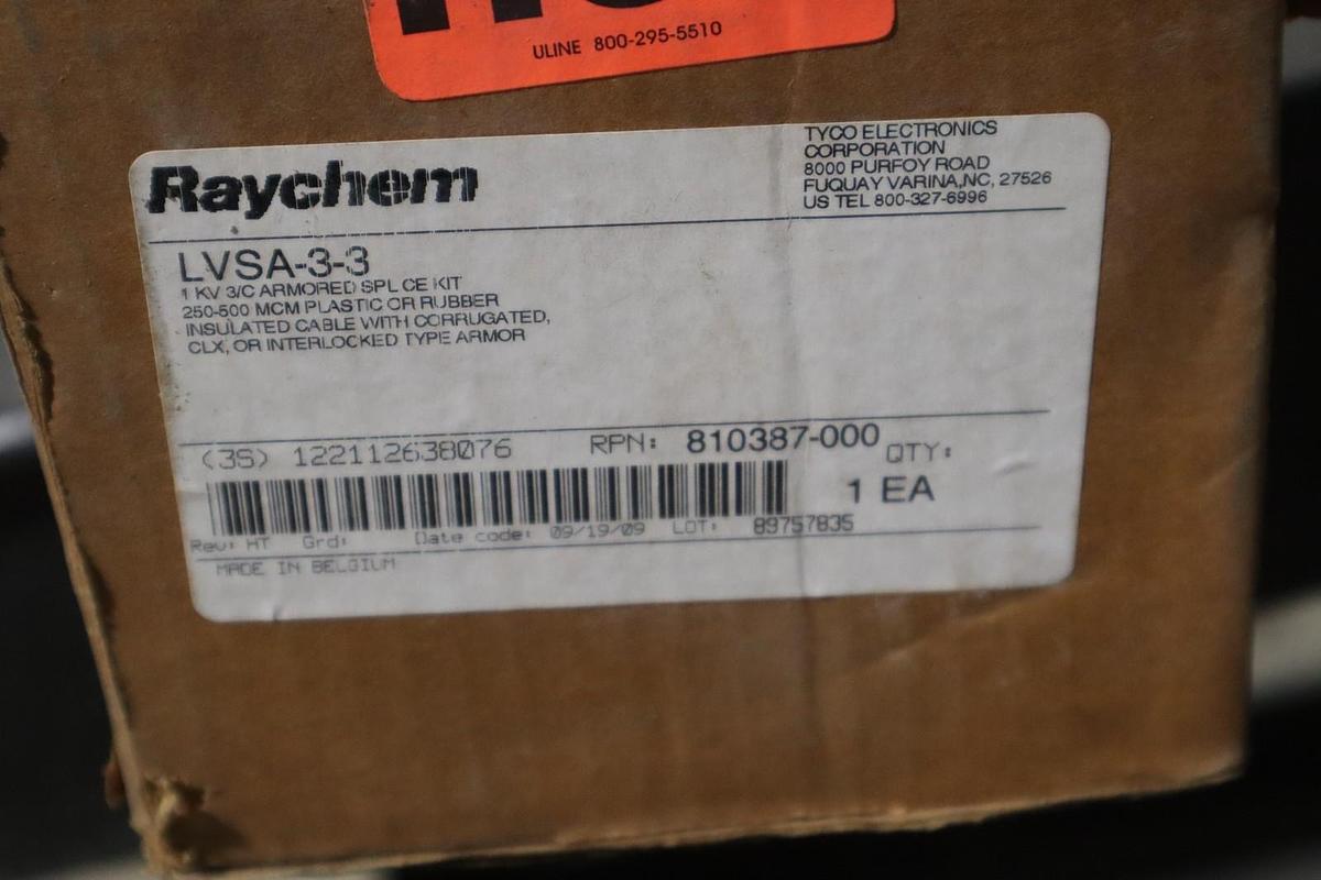 NEW IN BOX RAYCHEM 1 KV 3/C LVSA-3-3 ARMORED SPLICE KIT - STOCK GF532
