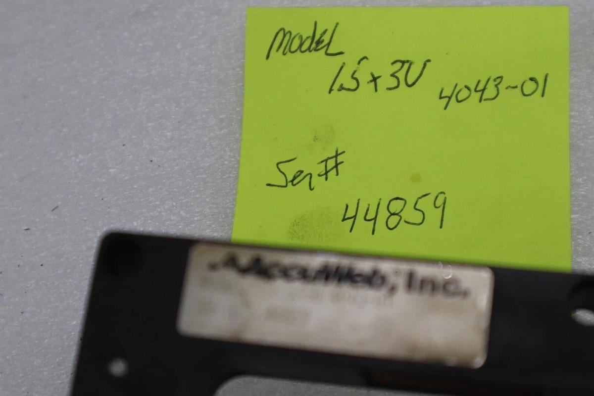 Used POINT SOURCE ACCUWEB 1.5 X 3U 4043-01/ ACCUWEB 121002 PDG P5 STOCK 1717