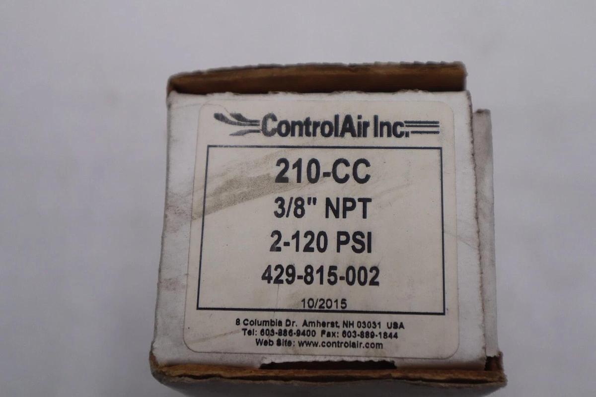 NEW OPEN BOX CONTROL AIR INC. Pressure regulating valve 210-CC STOCK K-3439