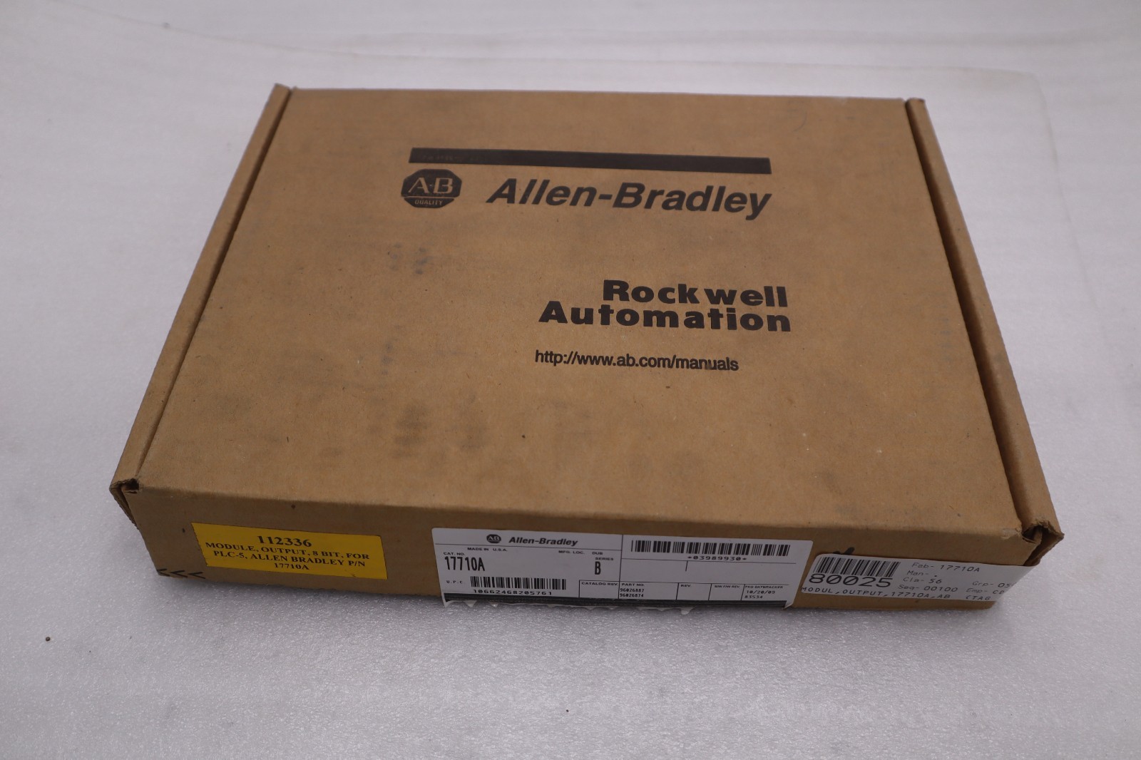 Used NEW OPEN BOX AB Allen-Bradley 17710A Series B AC Output Module STOCK GF825
