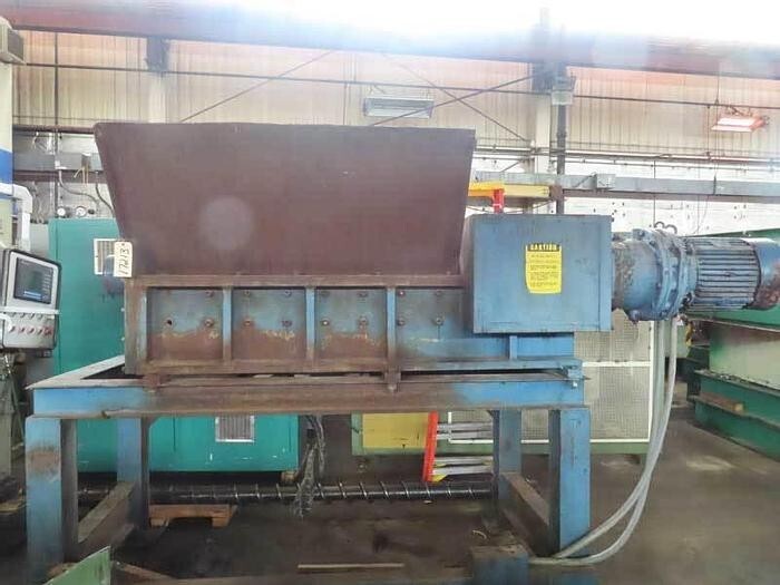 Used SHREDPAX MODEL AZ80 DUAL SHAFT SHREDDER TWIN 40HP MOTORS (NO CONTROL)
