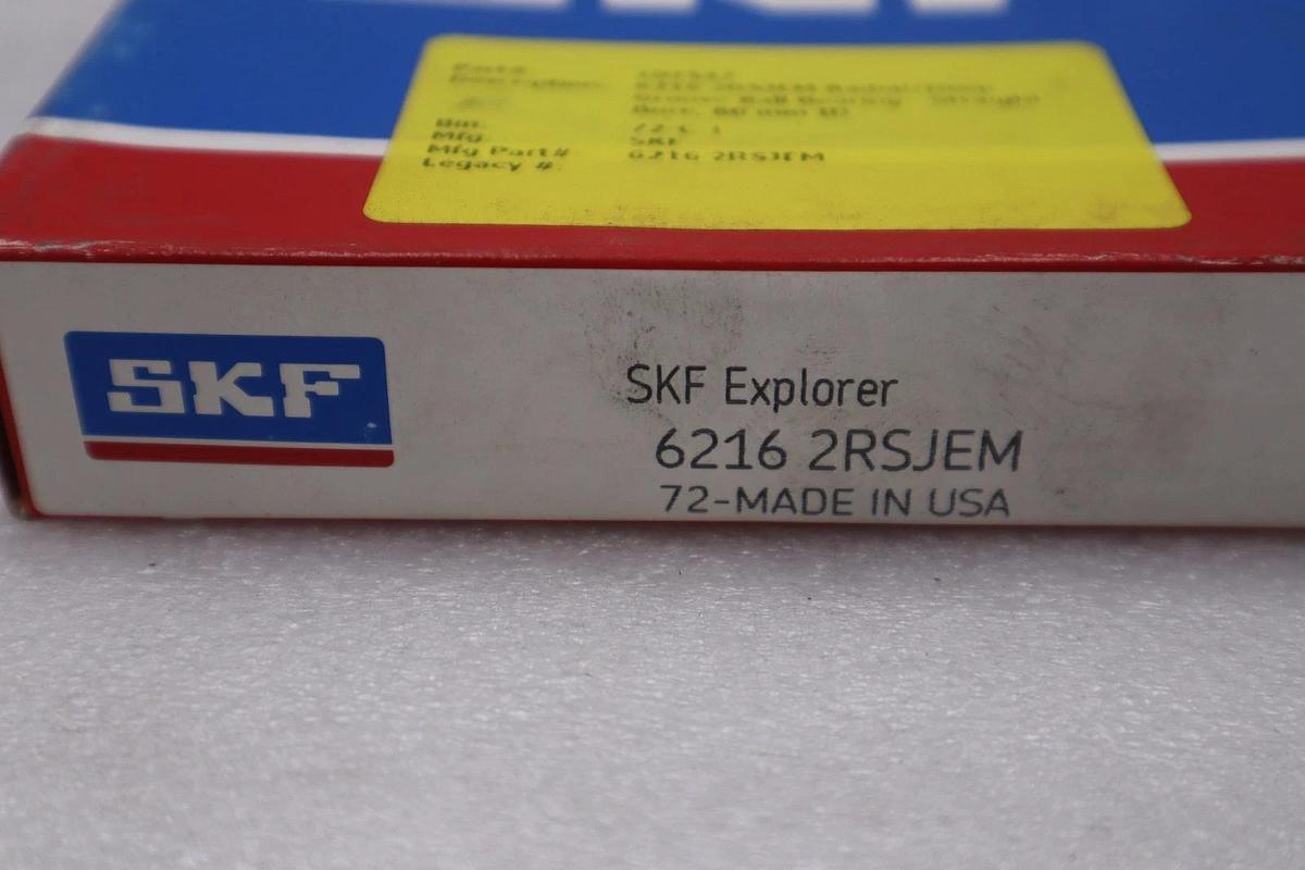 Used SKF 6216 2RSJEM Single Row Ball Bearing - NEW IN BOX - STOCK 5600CC