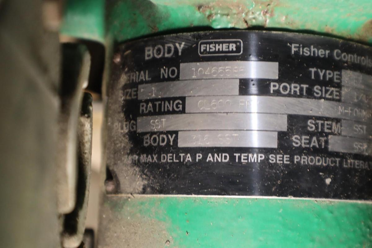 Used Fisher Control Valve Size 1 With Type EZ Pneumatic Actuator