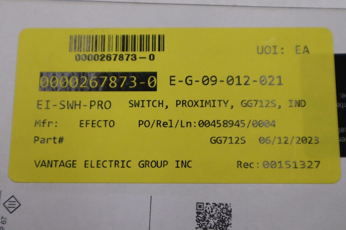 IFM EFECTOR GG712S GIGA4005-2PS/SIL2/US NEW IN BOX STOCK G871A