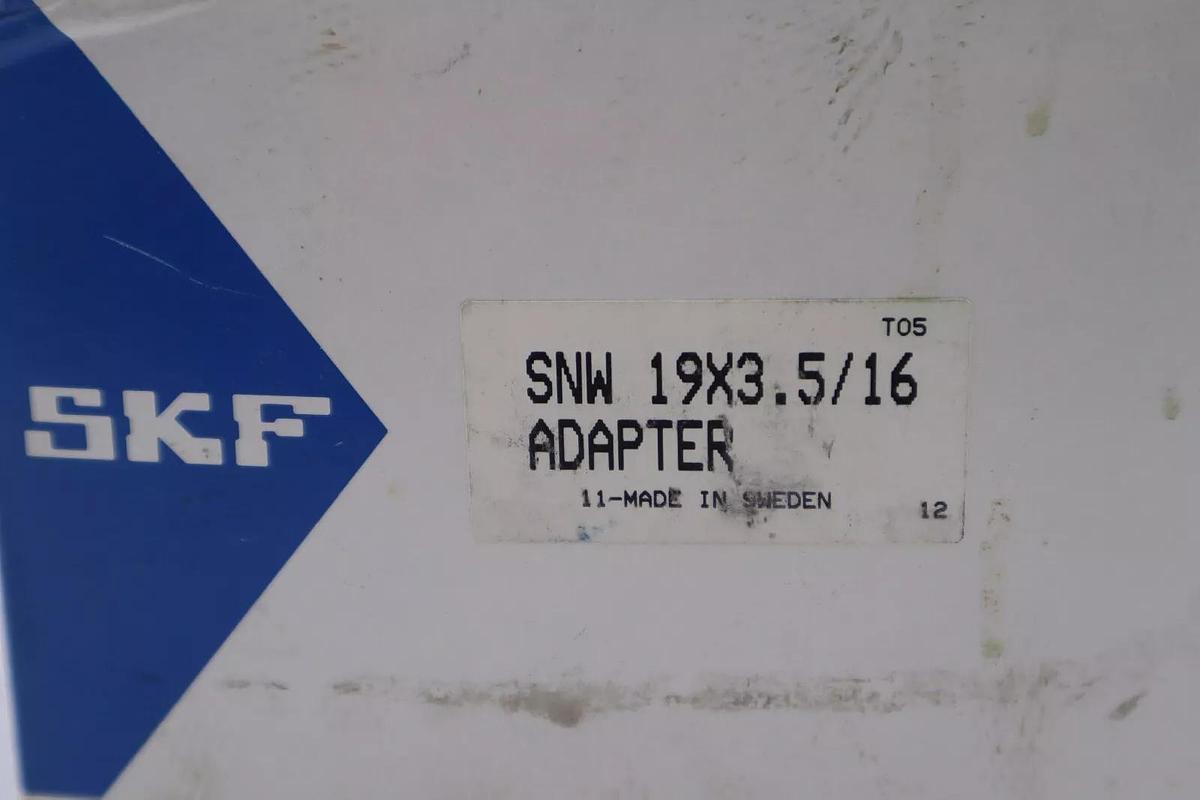 NEW OPEN BOX SKF SNW 19x3.5/16 ADAPTER STOCK 2038-A