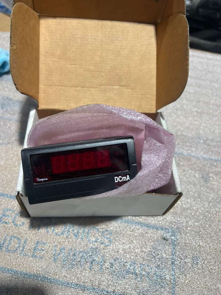 Used NEW OPEN BOX Simpson F35-1-23-0  F351230 PANEL METER STOCK L786CC
