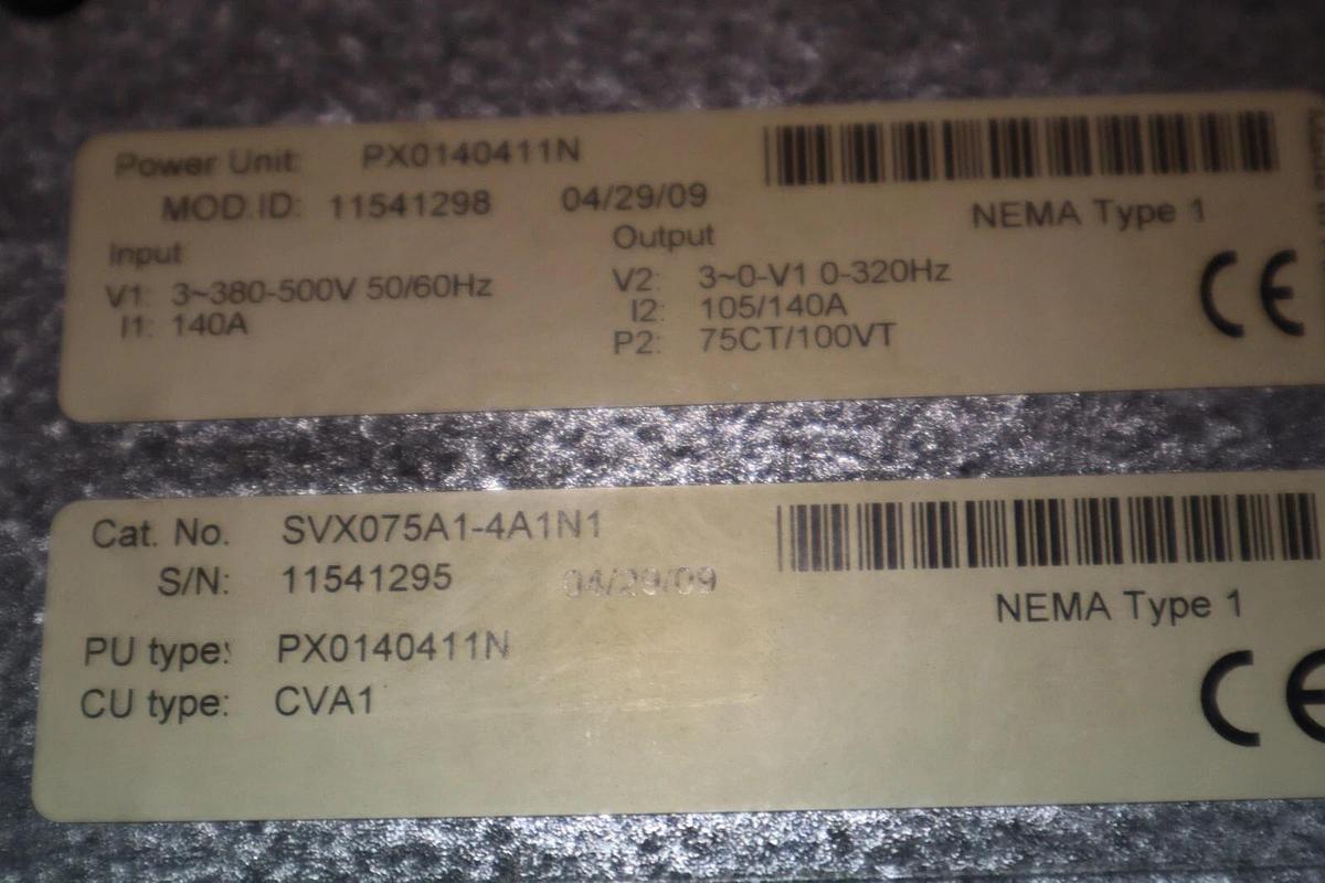 Used EATON RSVX075A1-4A1N1 PX0140411N (AS PICTURED) STOCK S-287