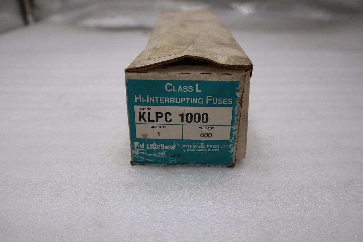 Used Littelfuse Powr-Pro KLPC 1000 Amp Class L 600 Volt Fuse Distressed -STOCK 5803A