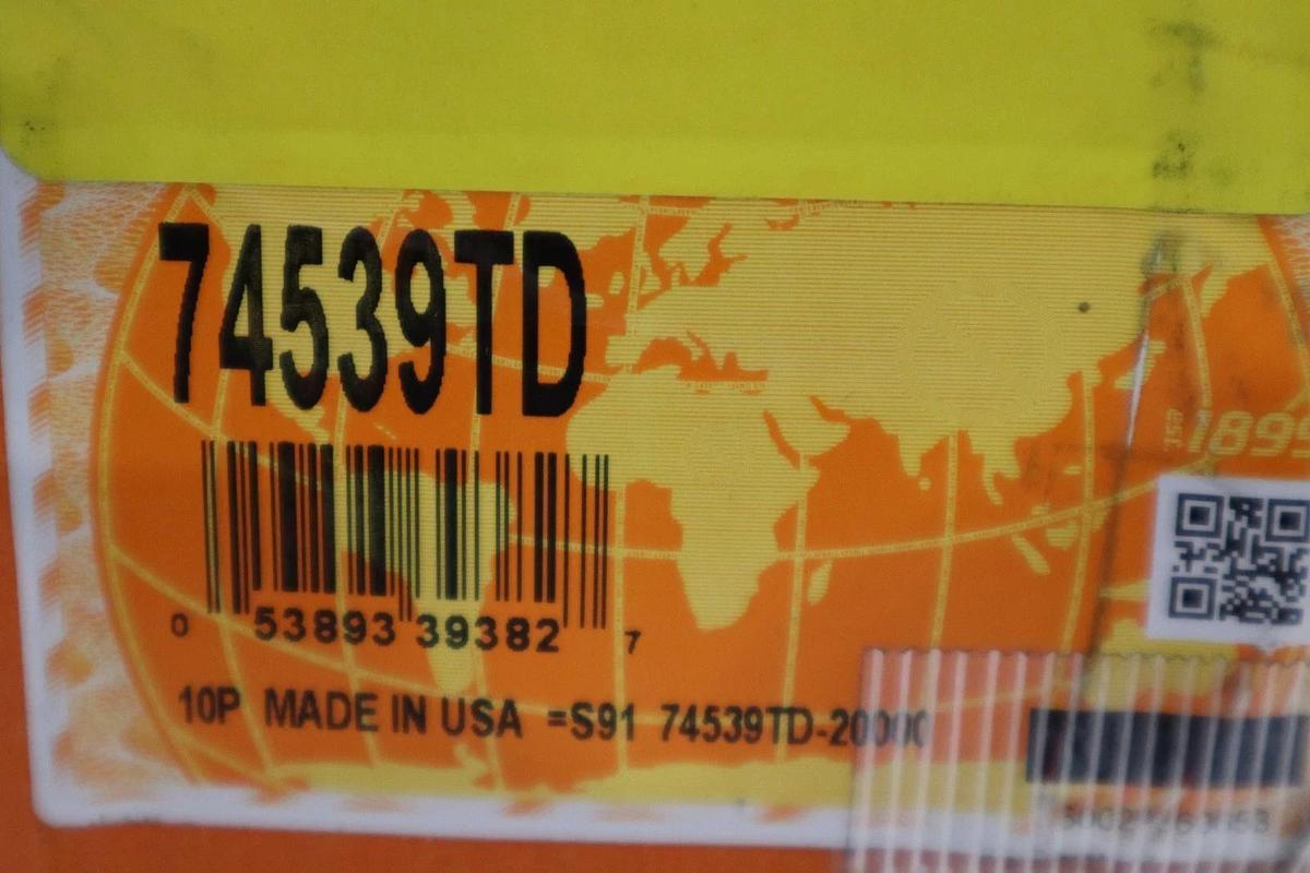 NEW OPEN BOX Timken 74539TD Double Row Tapered Roller Bearing Cone STK 1676CC