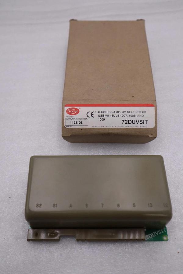 Used NEW WITH BOX FIREYE 72DUVSIT D-SERIES AMP UV SELF CHECK STOCK GF-105