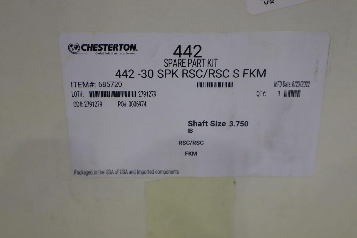 NEW IN BOX Chesterton 442-30 SPK RSC/RSC S FKM Split Seal STOCK 2946B