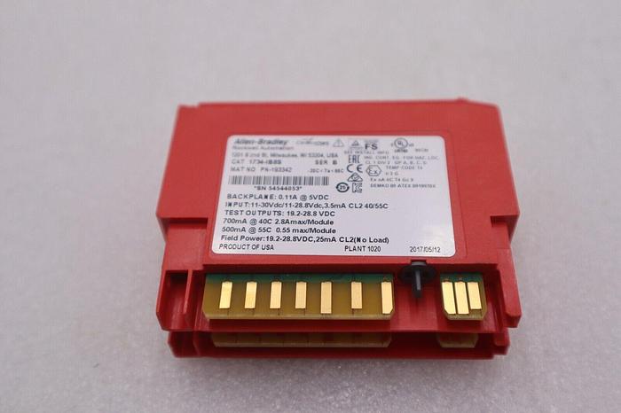 Used ALLEN BRADLEY 1734-IB8S / 1734IB8S (USED TESTED) 8 AVAILABLE SER B #K-3282