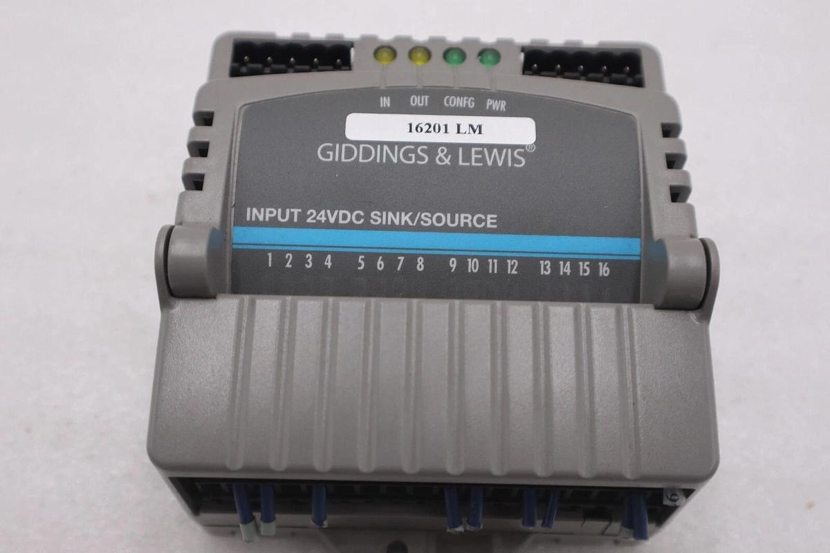 Used GIDDINGS & LEWIS M.1300.7372 R1 Input Module 24VDC SINK/SOURCE STOCK 654-D