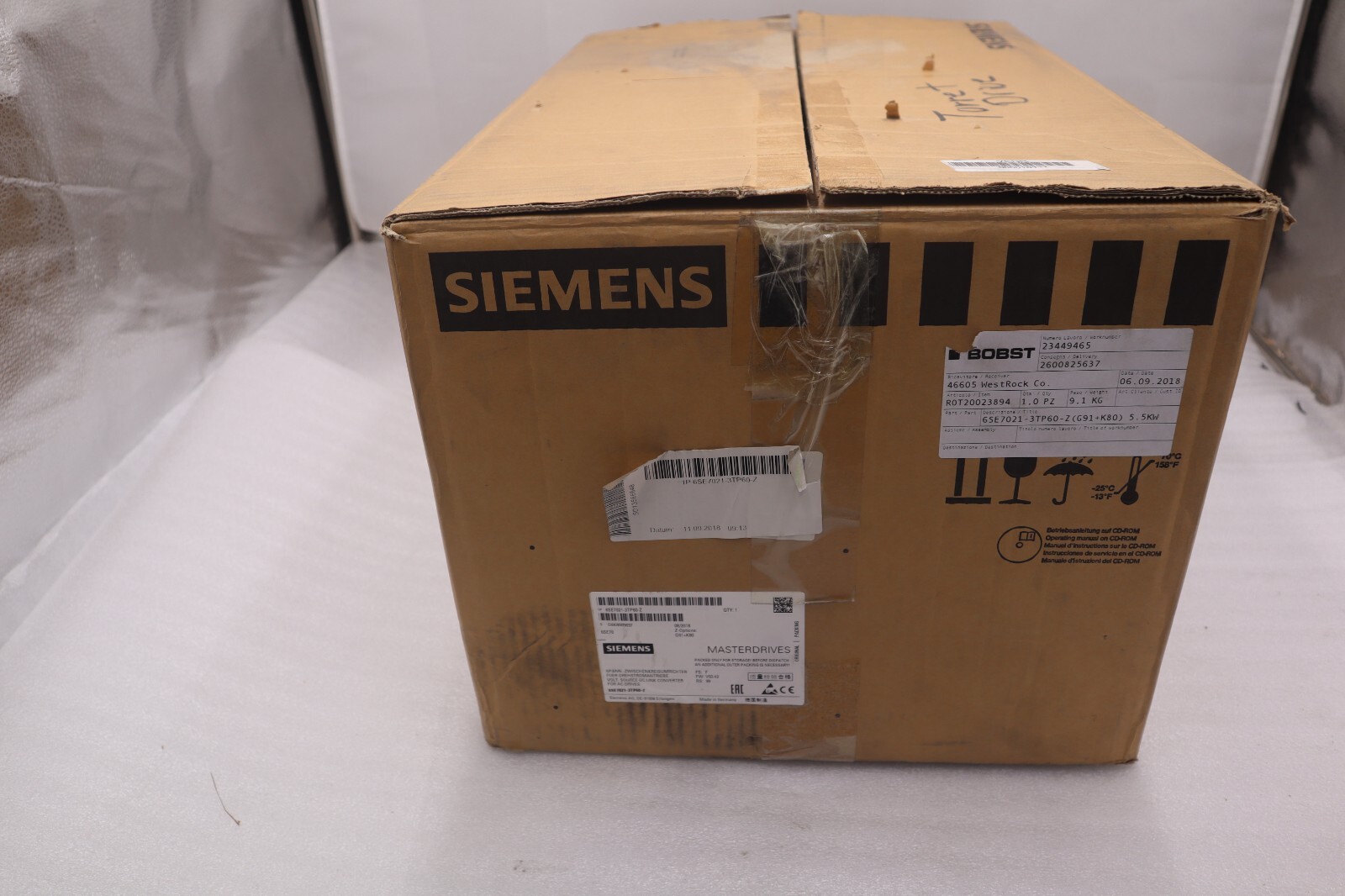 Used NEW SIEMENS 6SE7021-3TP60-Z AC DRIVE SIMOVERT MASTERDRIVE VECTOR CONTROL #5137