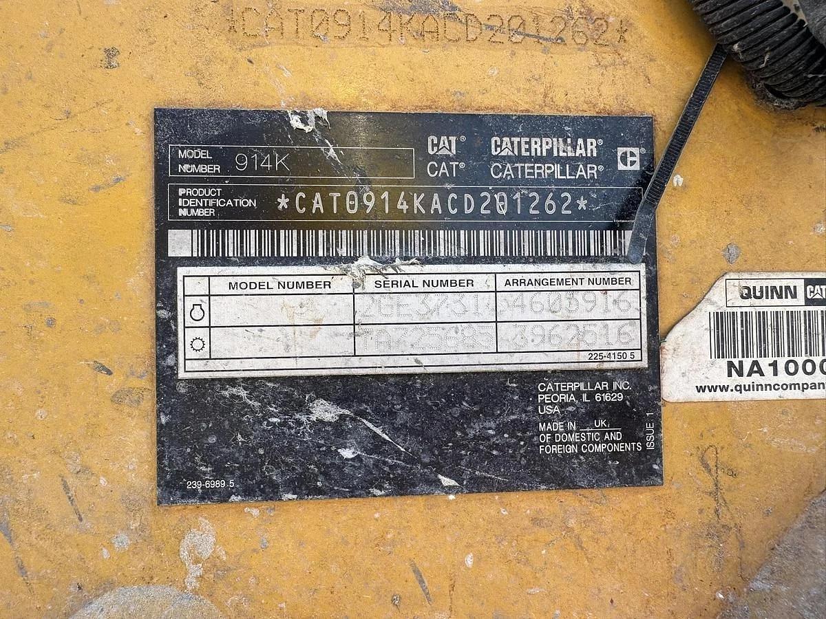 Used CATERPILLAR 914K COMPACT WHEEL LOADER (JUST SERVICED BY OEM)