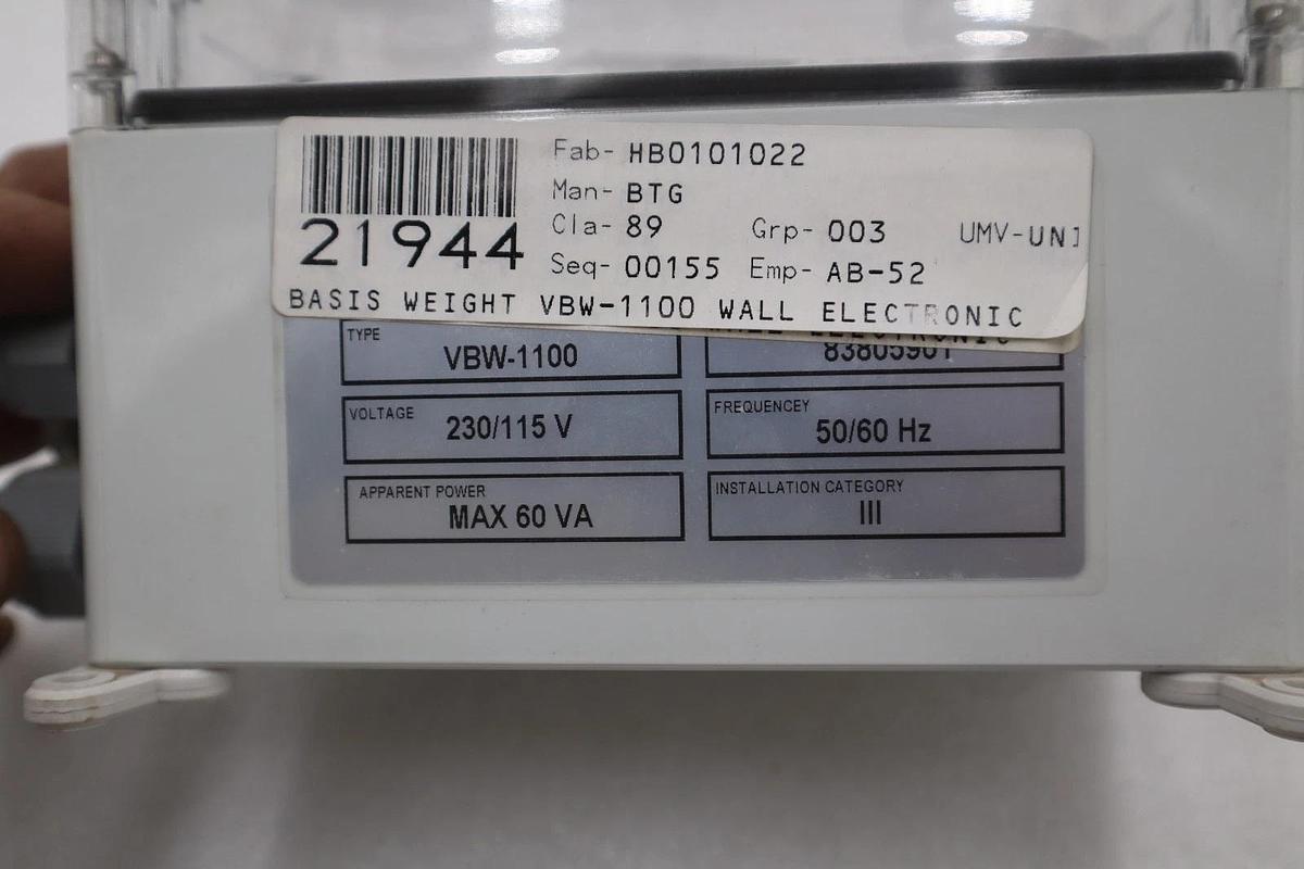 NEW OPEN BOX BTG VBW -1100 BASIS WEIGHT VALUE STOCK GF1021
