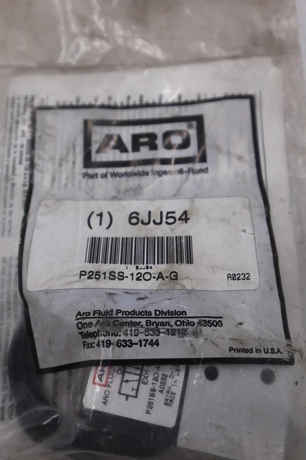ARO 6JJ54 P251SS-120-A SOLENOID AIR CAN VALVE STOCK #K-3648