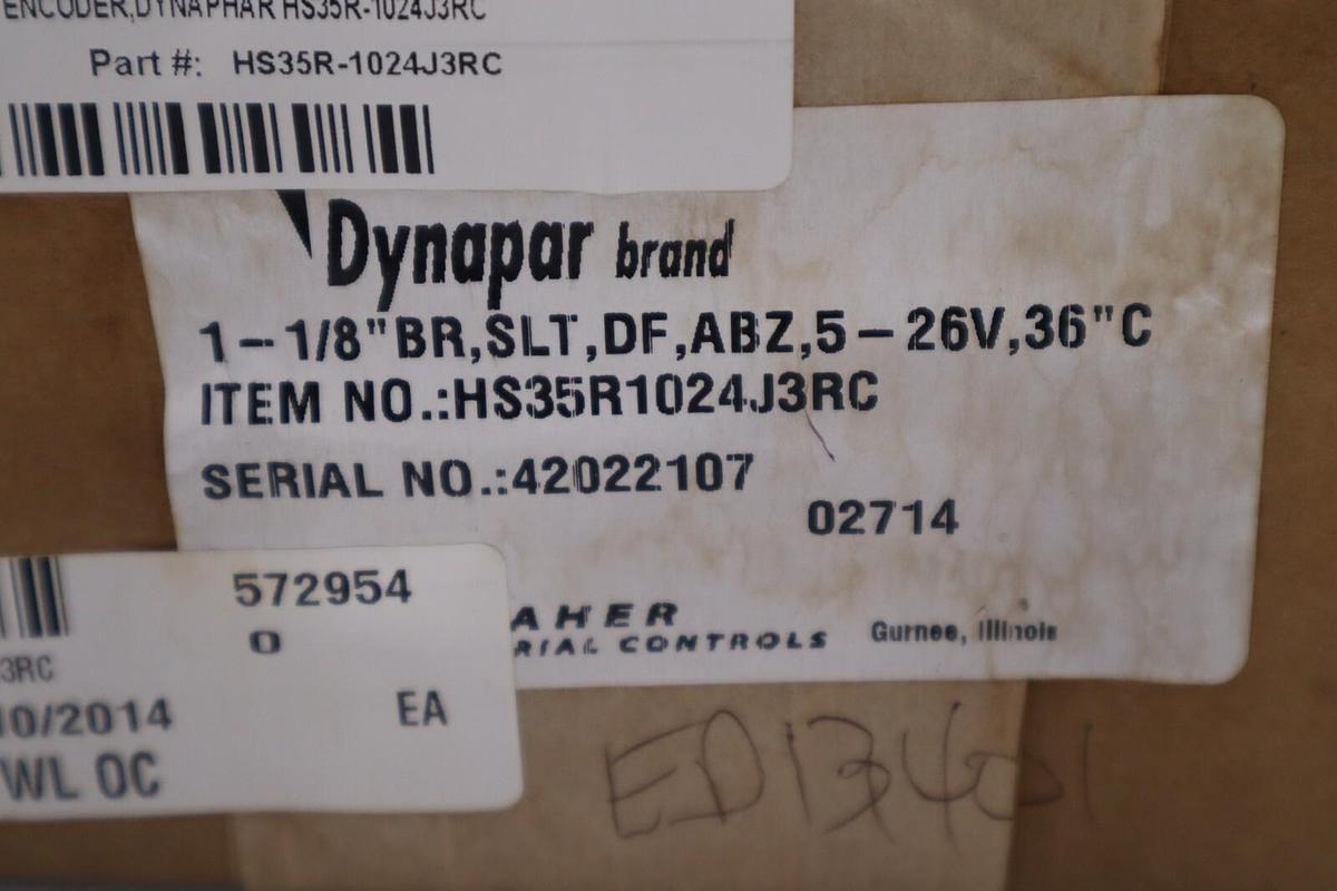 Used DYNAPAR HS35R1024J3RC NEW UNIT STOCK G164A