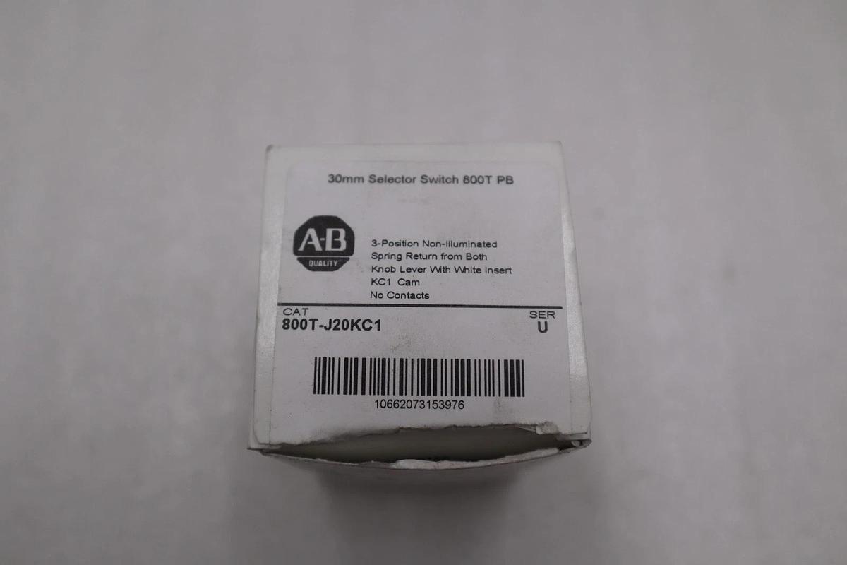 NEW OPEN BOX AB Allen Bradley 800T-J20KC1 Selector Switch 800TJ20KC1 STK H273A