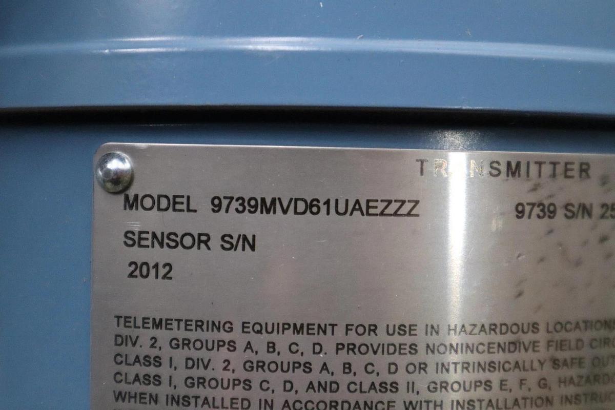 Used MICRO MOTION 9739MVD61UAEZZZ FLOW TRANSMITTER 9739 SERIES - STOCK GF-376