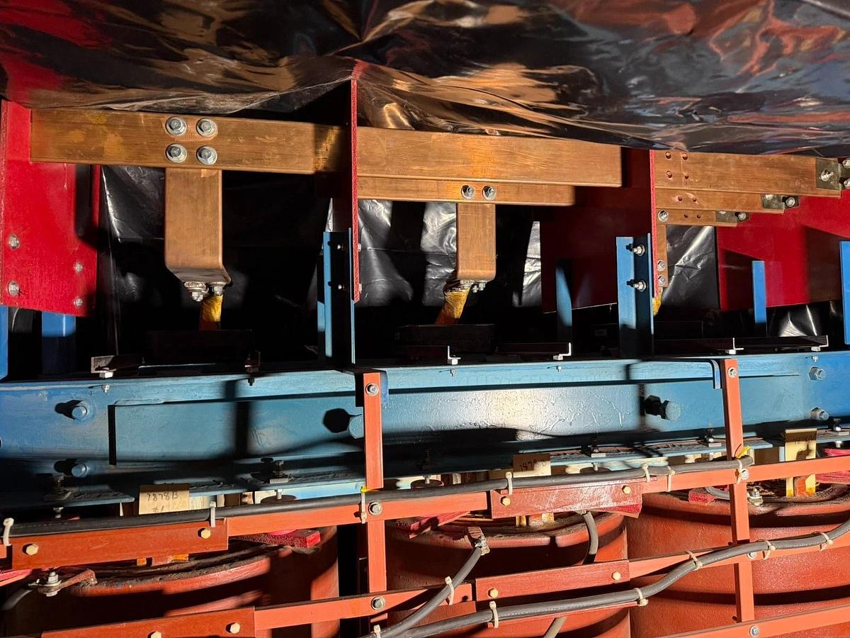 Used Virginia 1500 kVA 13800 Delta to 600Y 3PH Dry Type Transformer Copper Windings