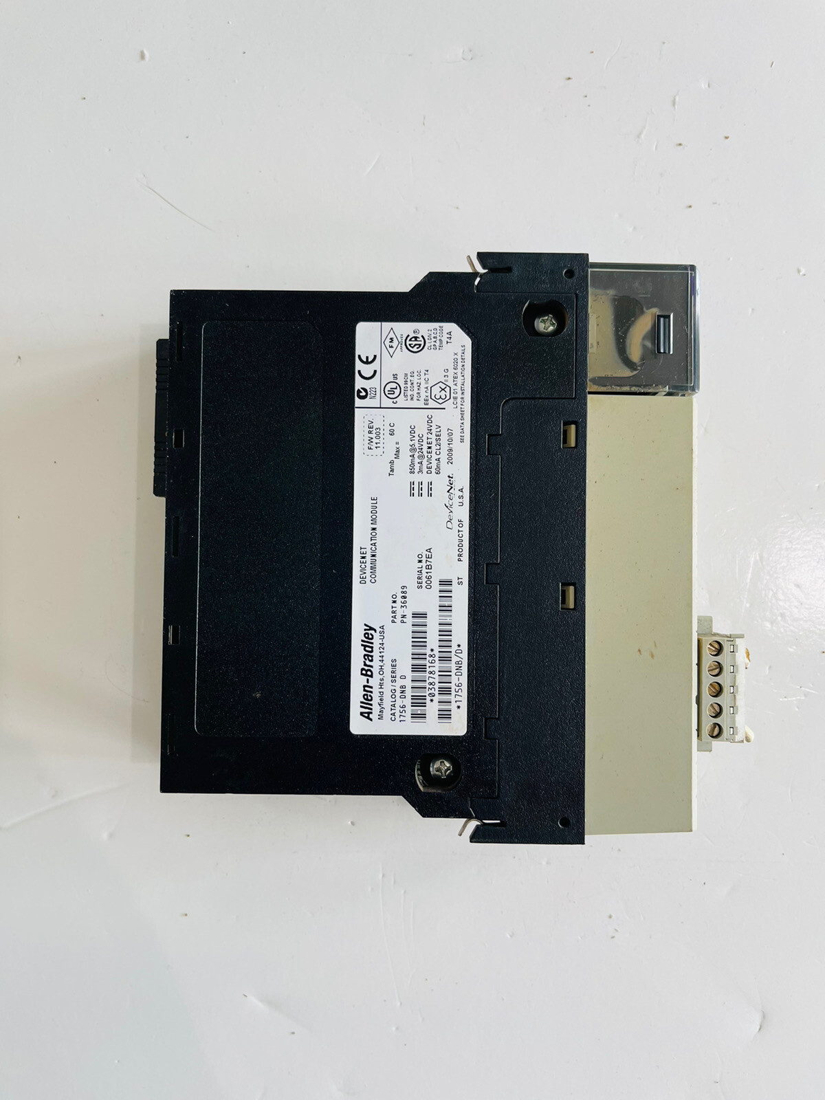 Used AB 1756-DNB D Module Communication Module Interface Module #K-851