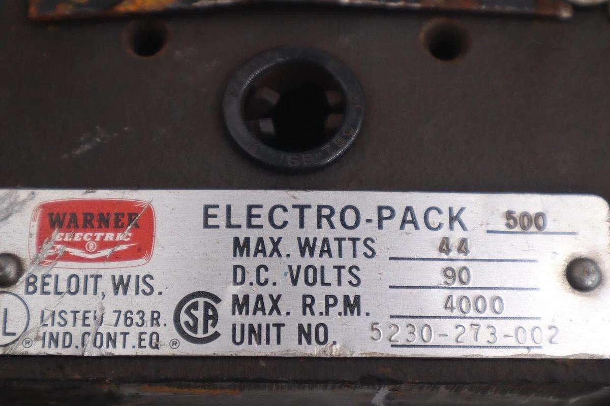 Used WARNER 5230273002 ELECTRO PACK CLUTCH BRAKE #M-57