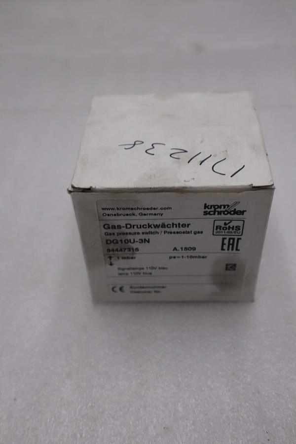 NEW KROM SCHRODER DG10U-3N 84447315 GAS PRESSURE SWITCH STOCK H845