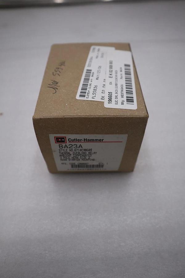 NEW OPEN BOX Eaton Cutler-Hammer Overload Relay BA23A 3Pole NEMA 2 STK G422A