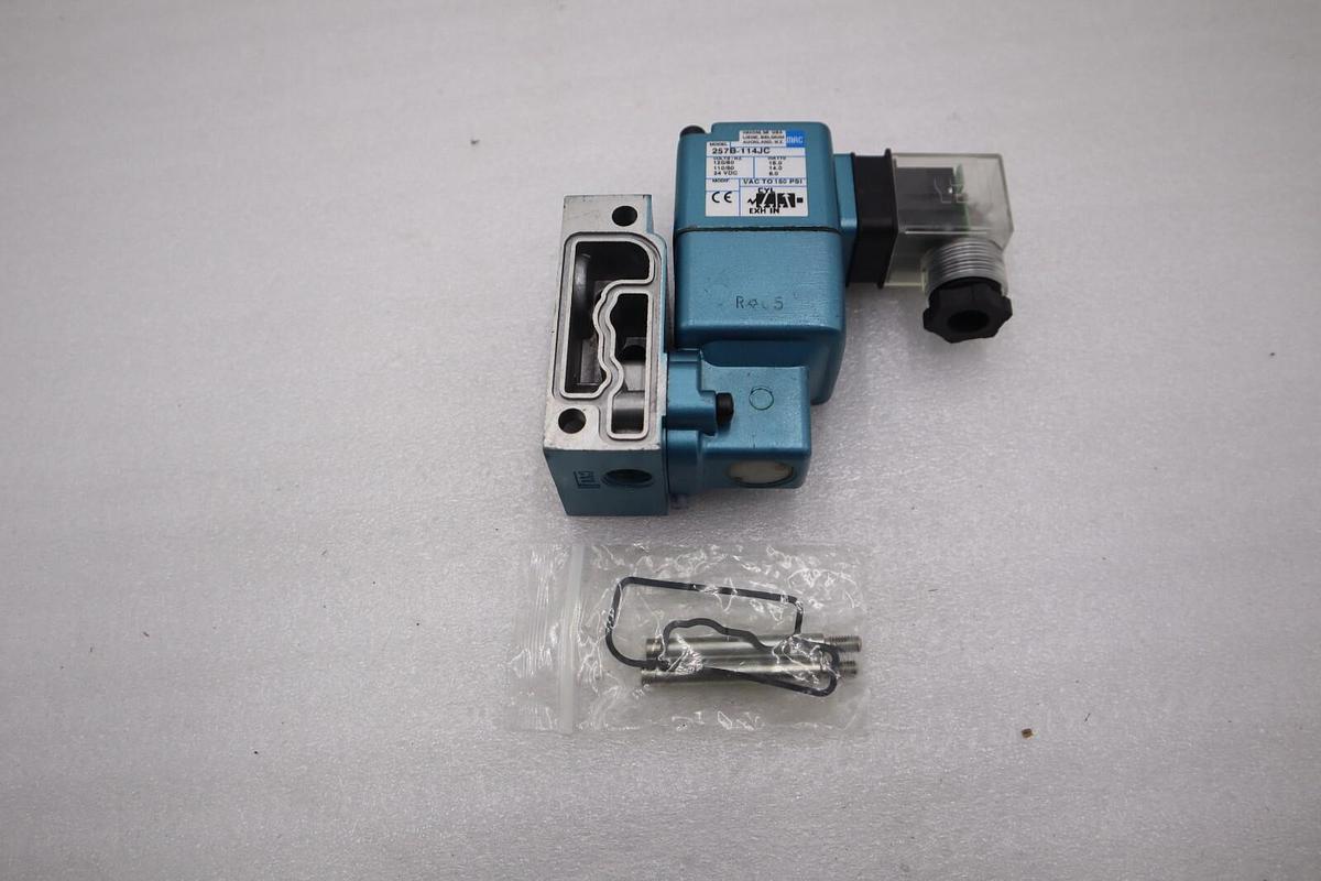 Used NEW NO BOX MAC 257B-114JC 110/120V 150PSI NSNP STOCK H149A