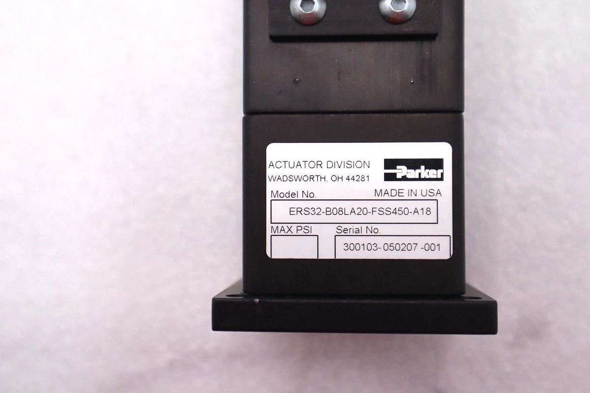 Used PARKER ERS32-B08LA20-FSS450-A18 LINEAR ACTUATOR 32MM ROLLED BALL STOCK#2939