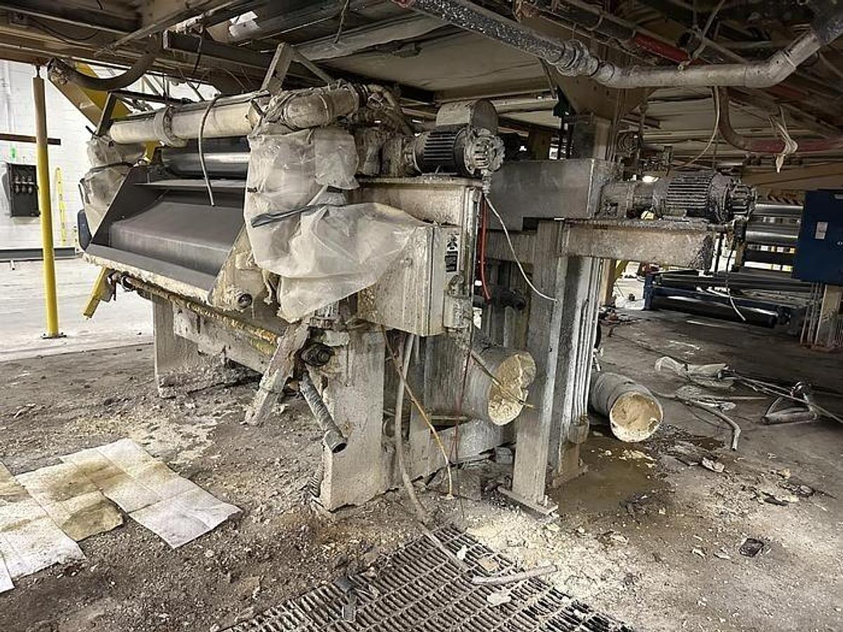 Used 62" BLACK CLAWSON AIR KNIFE COATER WITH MAYER ROD ASSEMBLY