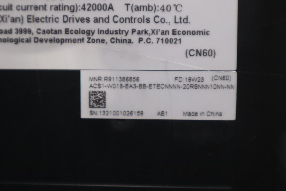Used Rexroth R911386856 ACS1-W018-EA3-BB-ETECNNNN-20RSNNN10NN-NN - STOCK H806C