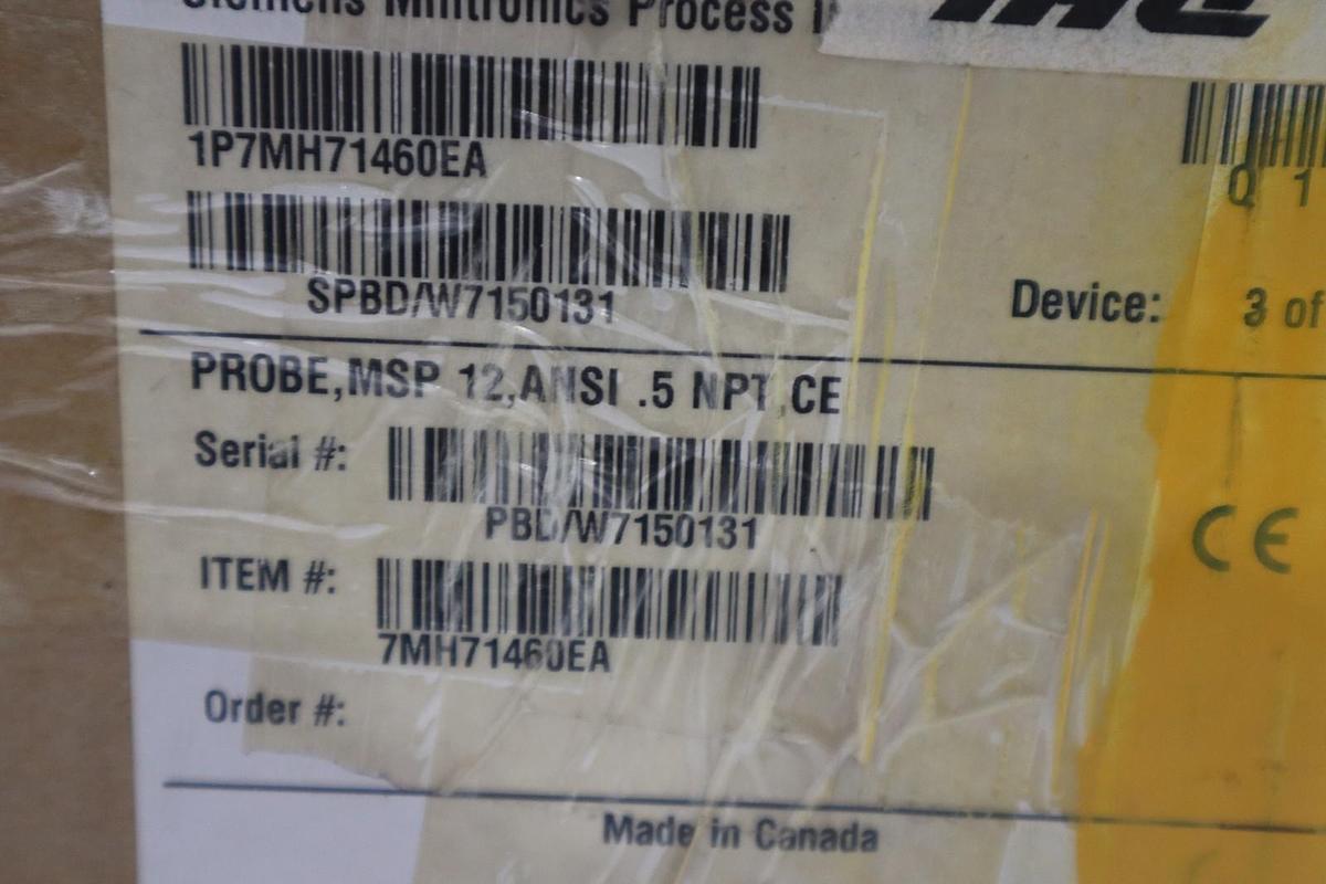 Used NEW OPEN BOX SIEMENS MSP-12 MOTION SENSOR PROBE STK SGF130