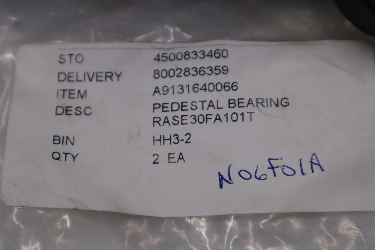 NEW INA RASE30FA101T PEDESTAL BEARING STOCK H1356