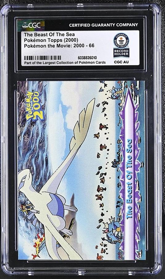 Used Topps Pokemon The Movie 2000 #66 The Beast Of The Sea Lugia CGC WORLD RECORD 1/1