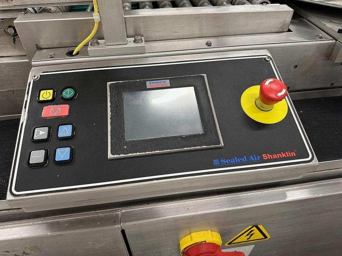 Used SHANKLIN F-1A CDA STAINLESS STEEL FOOD GRADE SIDE SEAL SHRINK WRAPPER