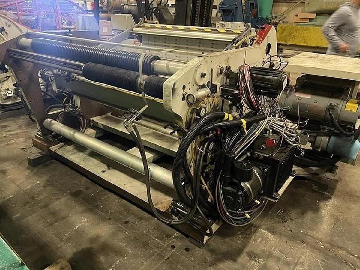 Used 45" WIDE KIDDER AUTOMATIC REWIND WITH SPLICER 24" DIAMETER