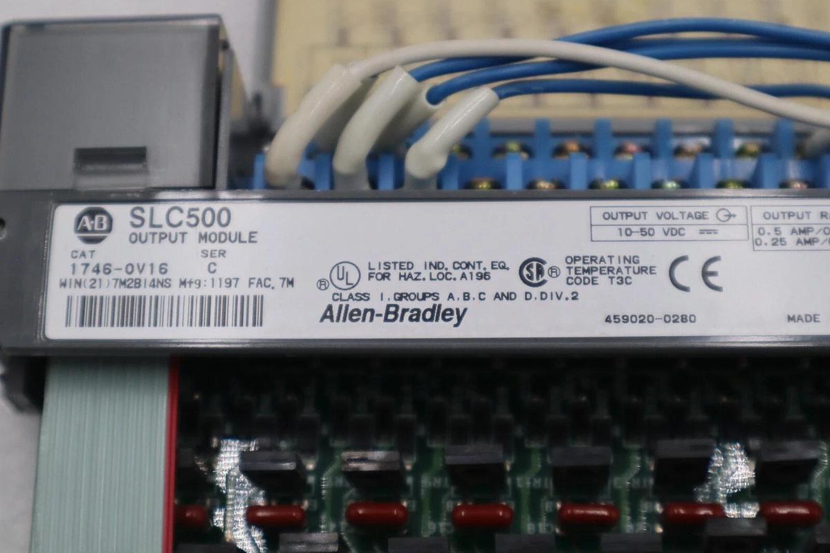 Used Allen Bradley 1746-OV16 Ser. C Output Module SLC 500 1746OV16 AB STOCK K-84-D