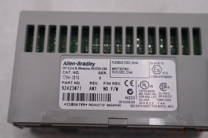 New Allen Bradley 1794-IB16 SER A Flex I/O Input Module STOCK B-1692